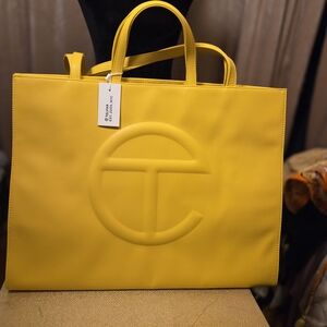 Telfar Yellow Shopping Bag (Large)